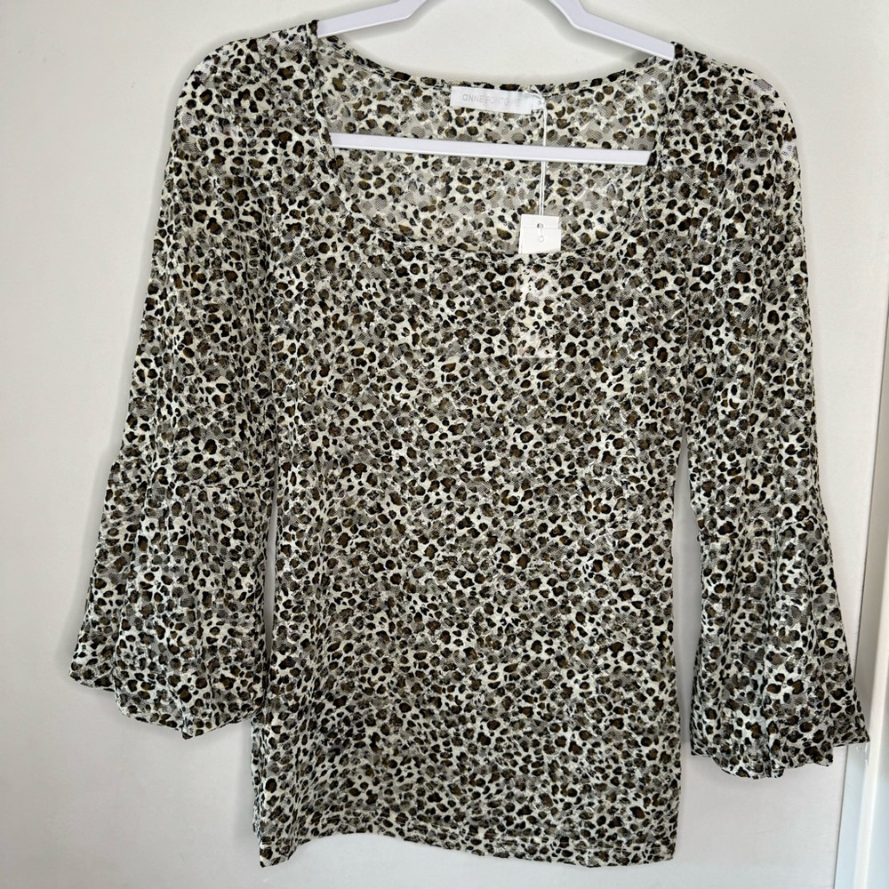NOT FOR SALE!!!Anne Fontaine Animal Print Paera Blouse